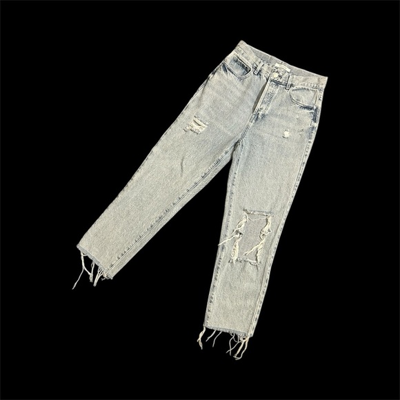 PacSun Denim - PacSun Light Blue Distressed Ankle Jeans
